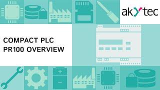 Compact PLC PR100 - Overview of the controller for basic applications