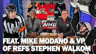 E.J. and Kevin Weekes are joined by Stars Legend Mike Modano and VP of Officiating Stephen Walkom