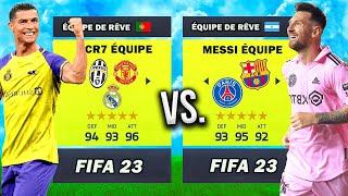 L'ÉQUIPE DE RÊVE de MESSI vs. RONALDO... dans FIFA 23 ! ⭐(Qui va gagner ?!)