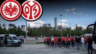 Frankfurt vs. Mainz hinter dem Gäste-Block! (nach dem Spiel)