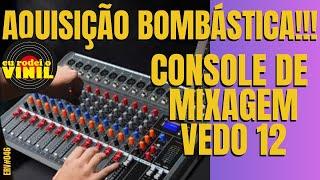 Aquisições julho #1: Mesa de som 12 canais VEDO VDA212L para estúdio! Console de mixagem (ERV#051)