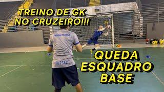 TREINO de esquadro/base e queda alta!!! Cruzeiro futsal