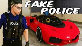 Stealing "MILLIONAIRE SPORTS CAR" As fake police in GTA 5 RP