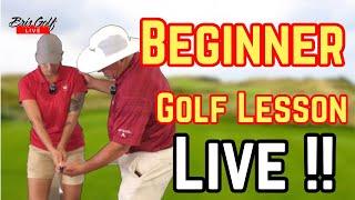 A Beginner's First Golf Lesson, Live