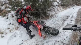 Thomas Dave Darren S Lake Mountain Ridge Trail in the snow