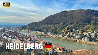 Heidelberg  Germany  4K Panoramic Walking Tour | 4K HDR