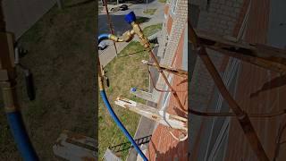 Проверка трассы кондиционера на герметичность азотом #монтажкондиционера #шортс #ремонт #testo#diy