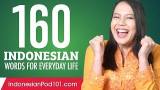 160 Indonesian Words for Everyday Life - Basic Vocabulary #8