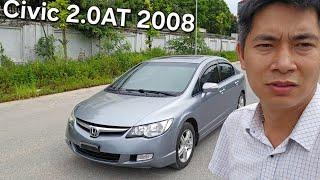 Honda Civic 2008 màu xanh đá độc đáo | Bản 2.0L mạnh mẽ và nhiều tiện nghi