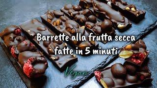 Barrette alla Frutta secca fatte in 5 minuti !