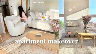 transforming my apartment  i got a new couch! home makeover & organization, pinterest aesthetic 