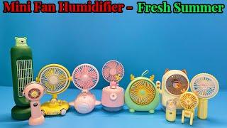 Mini Fan Humidifier - Air Conditioner WaterSpray Fashion USB Fan | Unboxing And Review