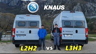 ️ Comparativa furgonetas camper [KNAUS BoxStar] Tamaño L3H3 vs L2H2 ¿Cuál comprar en 2023?