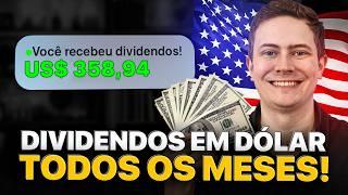 3 INVESTIMENTOS EM DÓLAR PARA INICIANTES! Comece com apenas 1 dólar (e ganhe dividendos mensais)!