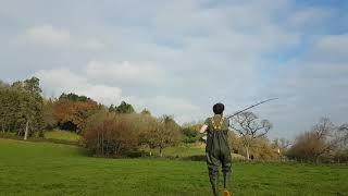 160 yard spomb practice with a 13ft trakker propel spod rod