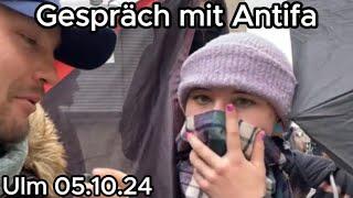 Gespräch mit AfD Gegendemonstrantin - Ulm 05.10.24