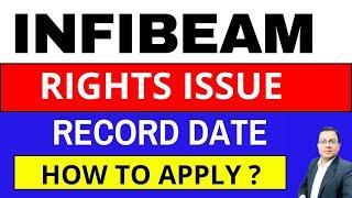 INFIBEAM SHARE RIGHTS ISSUE I infibeam share latest news I RIGHTS ISSUE HOW TO APPLY I INFIBEAM