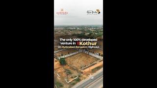 Luxury Villa Plots for Sale in Kothur, Hyderabad | The Only 100% Developed Venture