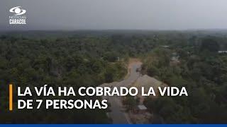 Ingenieros militares avanzan la construcción de la vía Tibú-La Gabarra, en Norte de Santander