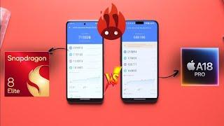 Snapdragon 8Elite vs A18Pro Antutu Test OMG