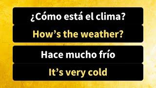 How to talk about the weather in Spanish