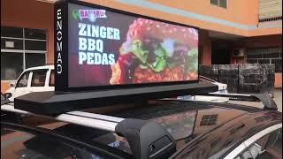 Taxi LED display, taxi billboard, taxi top LED billboard