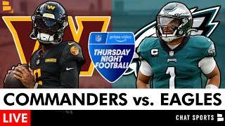 Commanders vs. Eagles Thursday Night Football Live Streaming Scoreboard, NFL Week 11 On Amazon Prime