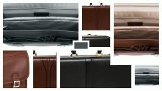 McKlein V Series Reagan Leather Attache Case- LuggageFactory