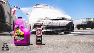 CHEAP VS EXPENSIVE: ADAM'S MEGA FOAM V MEGUIARS WASH AND WAX + FREE MEGA FOAM GIVEAWAY