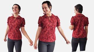 Sew the Perfect Peter Pan Collared Blouse | Easy Tutorial