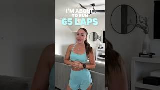 65 LAPS on an INDOOR TRACK?#marathonrunner #marathonprep #runnergirl #runtok #shorts #hybrid id