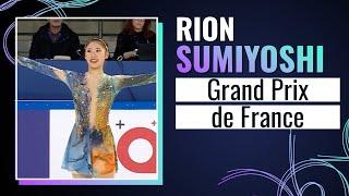 Rion SUMIYOSHI (JPN) | Women Free Skating | Grand Prix de France 2024 | #GPFigure