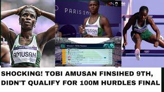 Paris Olympics 2024 | Tobi Amusan Didn't Qualify for  100m Hurdles Final.