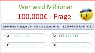 100.000€ Frage - Wer wird Millionär. So habe ich es geschafft!!