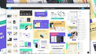 Figma web design - Landing pages library 2.0 - Website templates - Desktop & Mobile