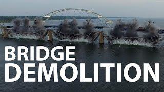 DJI Phantom 4 - Eggners Ferry Bridge DEMOLITION