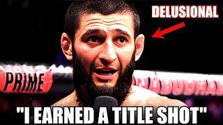 "I Earned the Title Shot..." Khamzat Chimaev is DELUSIONAL