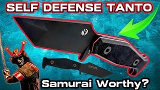 Beckwith Covert Tanto Defensive Daily Carry Fisher Blades Review | EDC Samurai Fixed Blade Knife