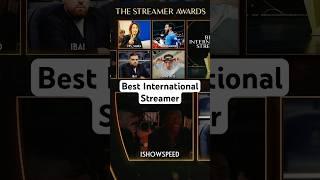 Winner of the “Best International Streamer“ category at the Streamer Awards #ishowspeed #papaplatte