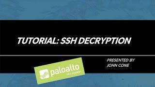 Tutorial: SSH Decryption