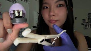 asmr- piercing you in school rp