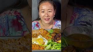 Spicy Noodles with Omlet and Fried Fish|| Spicy mukbang || Rubi Rai Mukbang