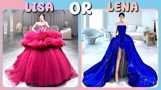 Lisa or Lena (Sanrio Edition) Long Compilation | Party Dress |  iQuiz #lisa #lena #sanrio