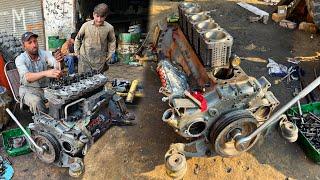 How to Rebuild a Seized 6-Cylinder Diesel Engine | Bringing a Seized 6-Cylinder Engine Back to Life