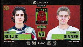 BATB 12: Sunny Suljic Vs. Garrett Ginner - Round 2 | Battle At The Berrics - Presented By Cariuma