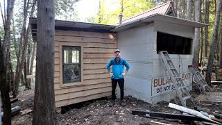 Ep.9 FREEZE FREE WINTER WATER (a simple, cheap solution!) - Off Grid Cabin - Bathroom & Shower