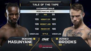 Bokang Masunyane vs. Jarred Brooks | ONE Championship Full Fight