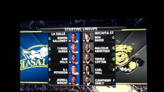 La Salle vs. Wichita State in Sweet 16 Game on 3 28 13 in L.A. Staples Center