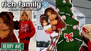 Rich Family's Winter Day Routine!️ | Roblox Berry Avenue Roleplay