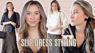 10 Ways to wear a slip dress | styling tips